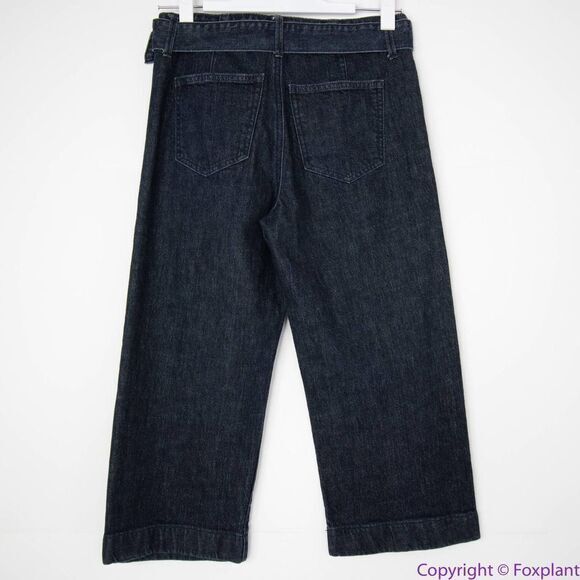 NEW Ann Taylor the wide leg jeans with belt, size 2P - Picture 4 of 11